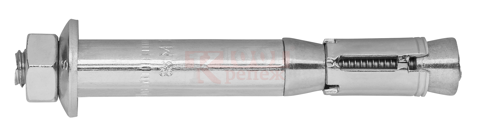 B Анкер высоких нагрузок Sormat со шпилькой и гайкой, M10 15x110/70/15 мм