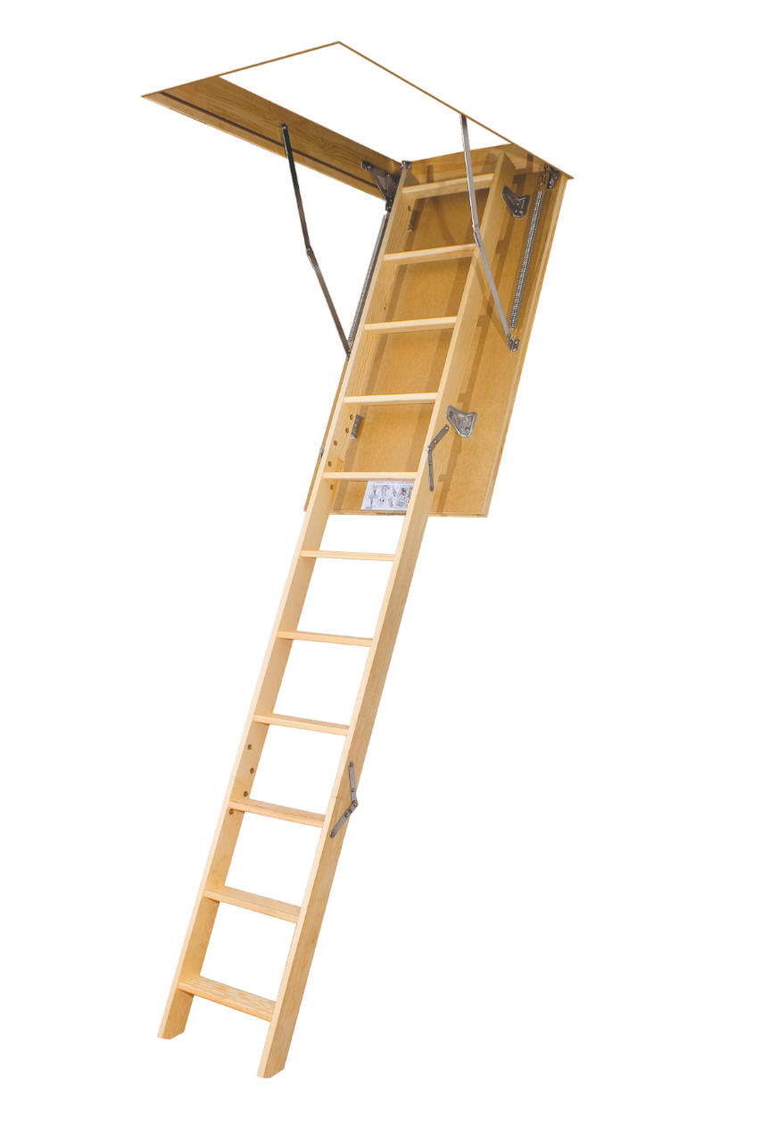 Чердачная люк-лестница деревянная LWS 60х100х280