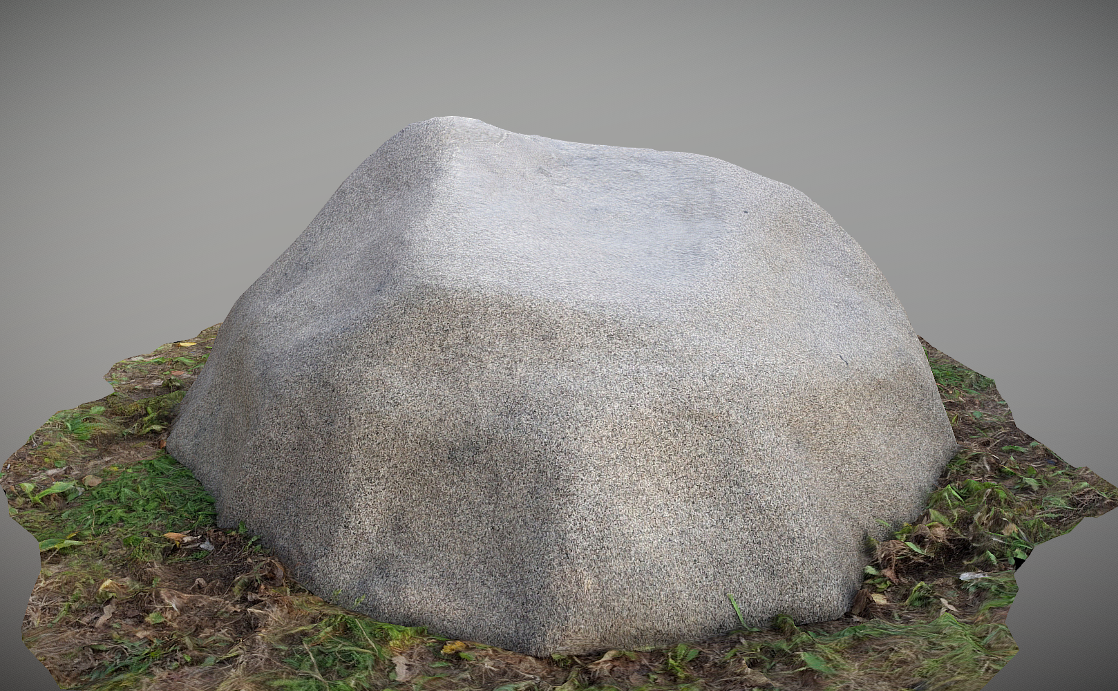 Декоративная крышка люка камень D160/60 на септик ТОПАС - Серый