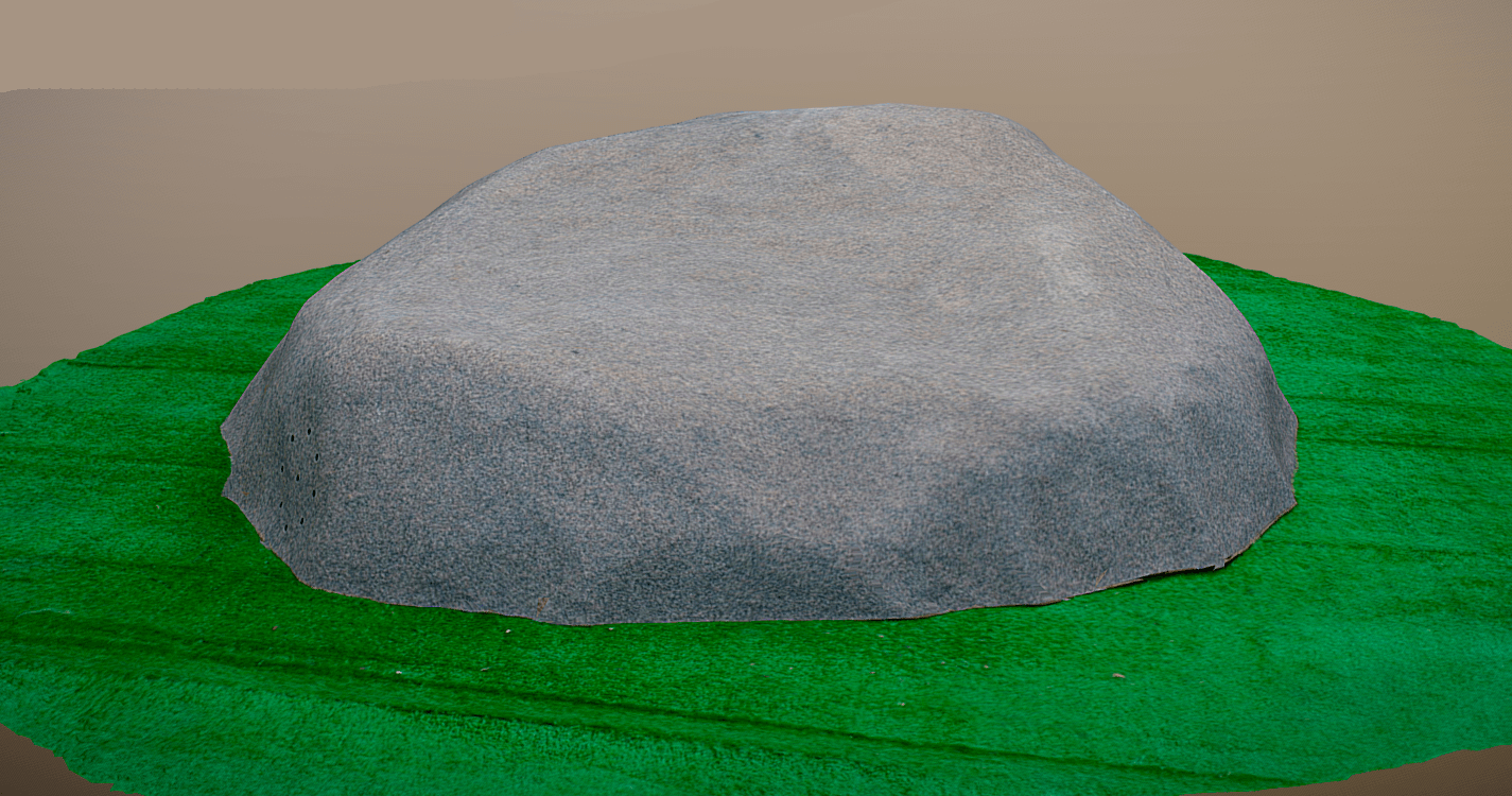 Крышка люка камень на септик ТОПАС 170х130/50 - Серый