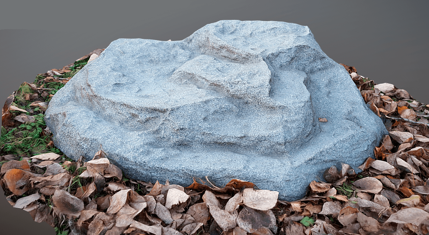 Декоративная крышка люка камень Де-Люкс D75/30 - Серый