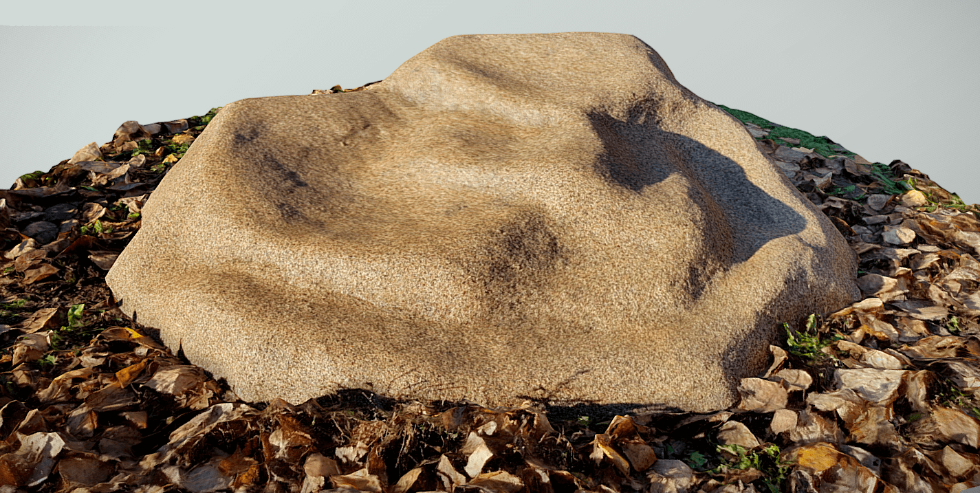 Декоративный камень на люк D75/30 - коричневый