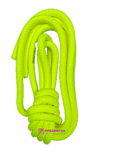 Скакалка для художественной гимнастики Pastorelli 3 м, желтая XFluo FIG