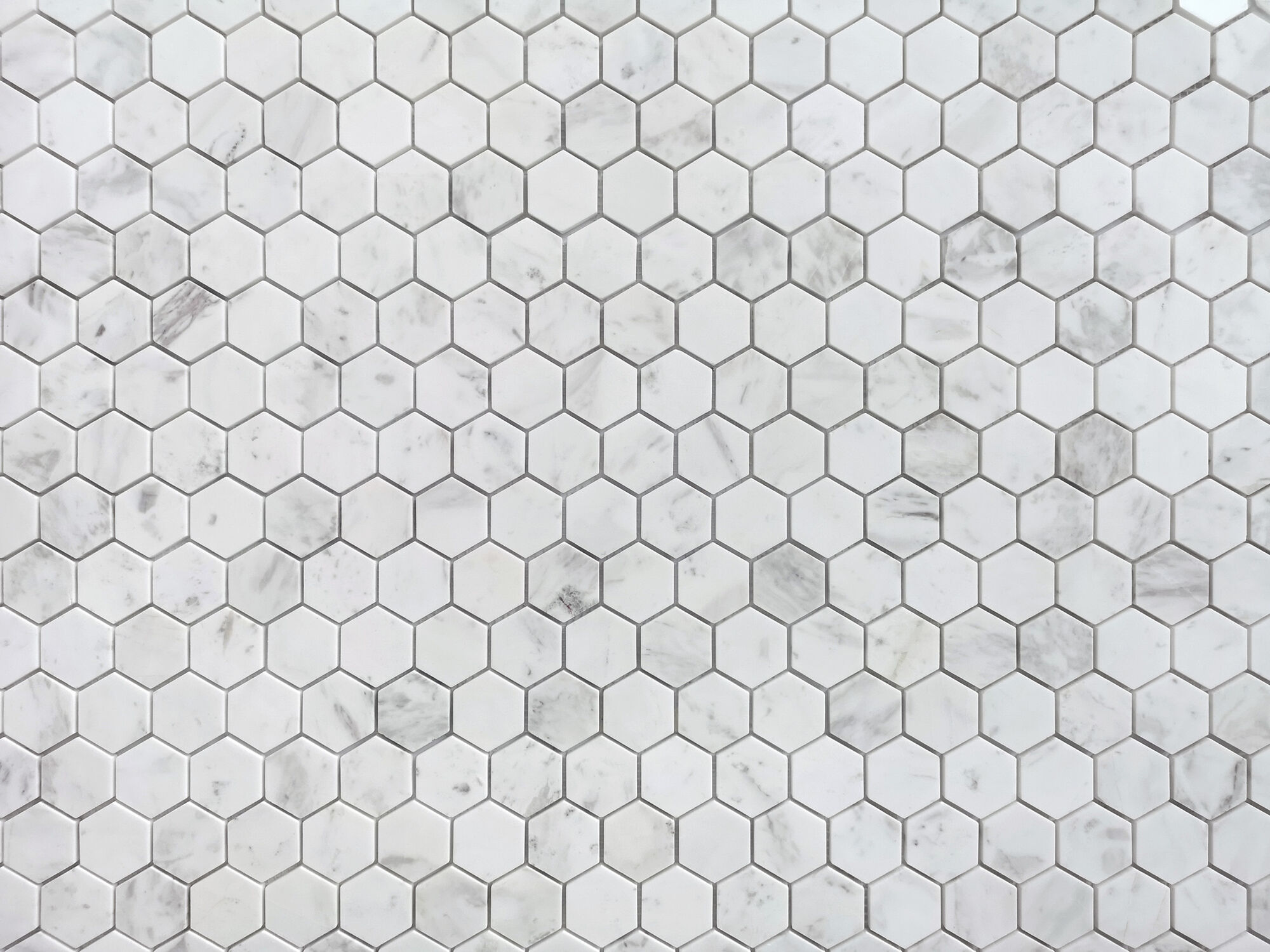 Мозаика каменная Dolomiti bianco POL hex 23x40x7 LeeDo Caramelle Pietrine Hexagonal