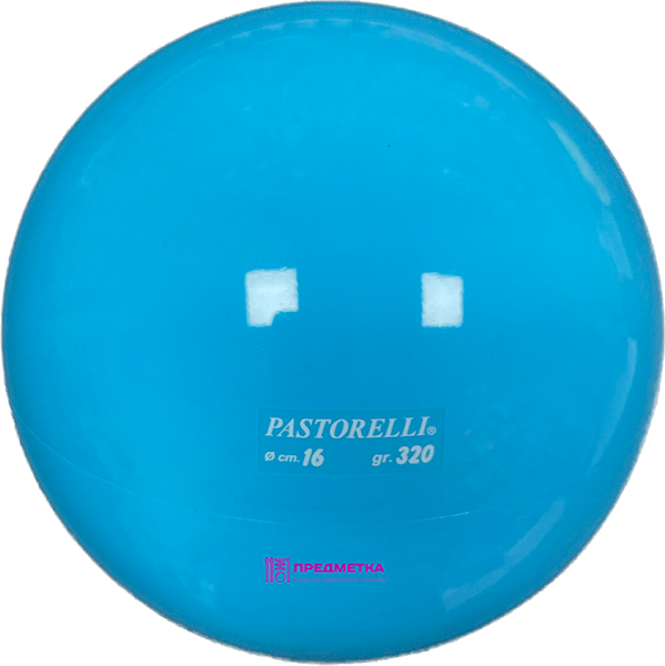 Мяч Pastorelli 16 см, голубой для художественной гимнастики