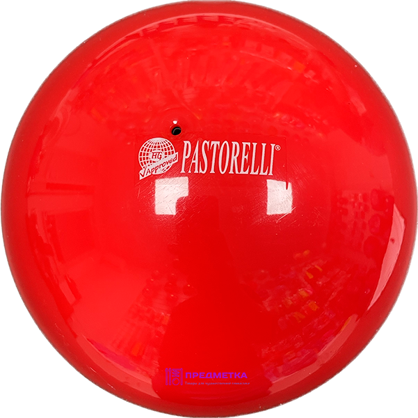 Мяч Pastorelli 18 см, красный FIG для художественной гимнастики