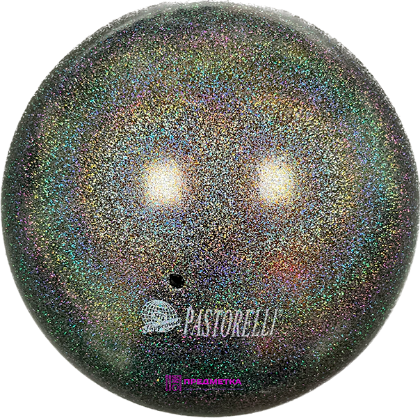 Мяч Pastorelli Glitter 18 см, Галактика AB FIG для художественной гимнастики