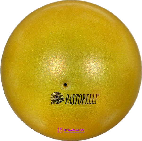 Мяч Pastorelli Glitter 18 см, золотой FIG для художественной гимнастики
