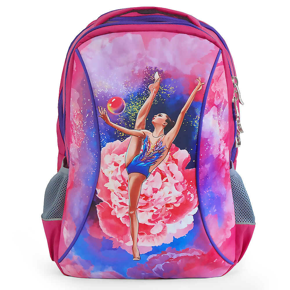 Рюкзак Variant 216-045 L (44) розовый, с розой для художественной гимнастики