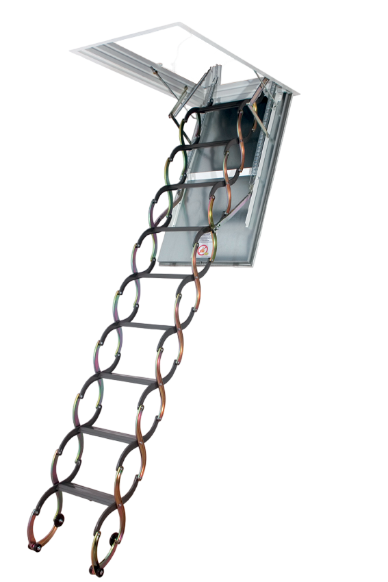 Чердачная люк-лестница металлическая LSF 70х80