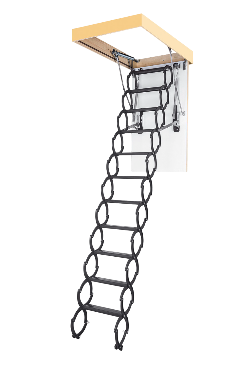 Чердачная люк-лестница металлическая LST-B 70х120