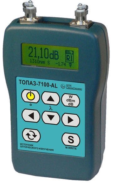 Рефлектометры СвязьСервис НПК ТОПАЗ-7102-АL Измеритель ORL и длины линии (С поверкой)
