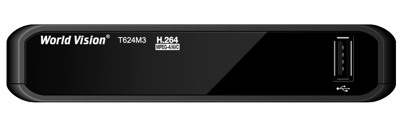 Цифровой эфирный ресивер World Vision T624M3 (DVB-T2,С HDMI, USB) 1