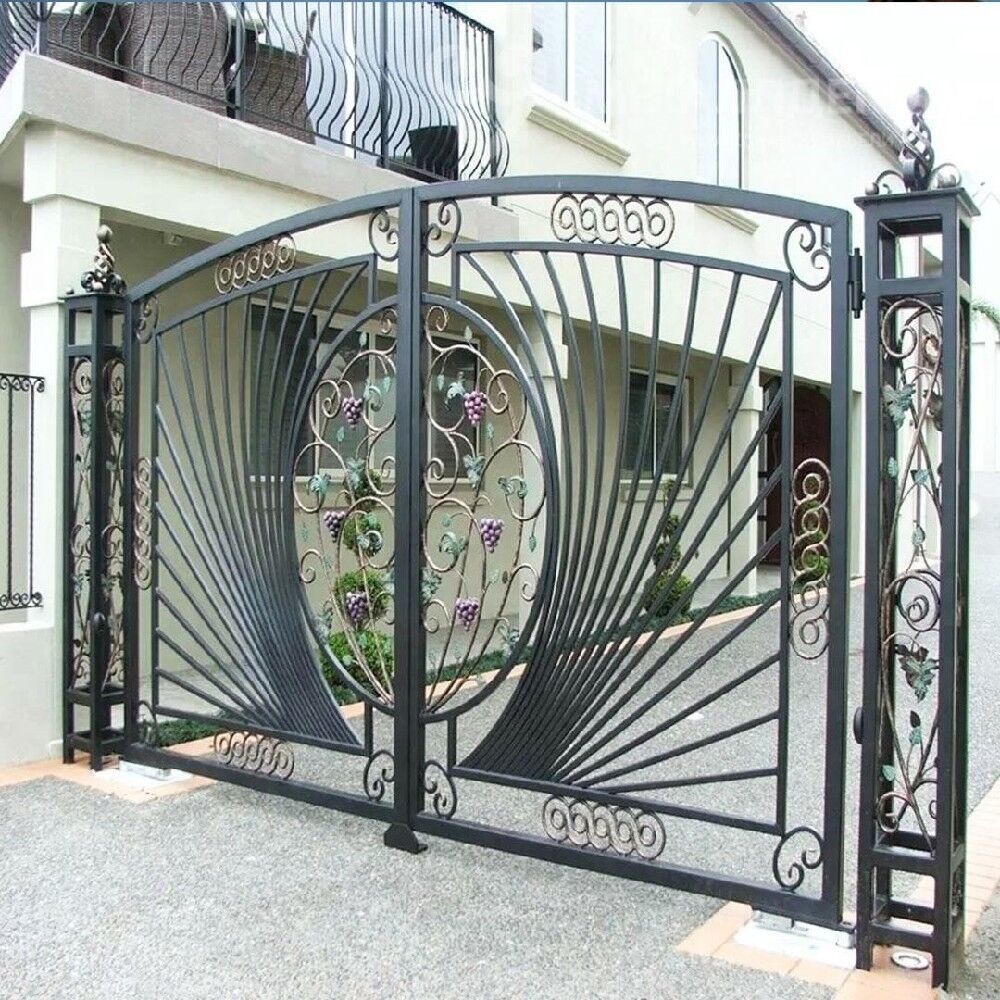 Ворота распашные для загородного дома по индивидуальным размерам 2