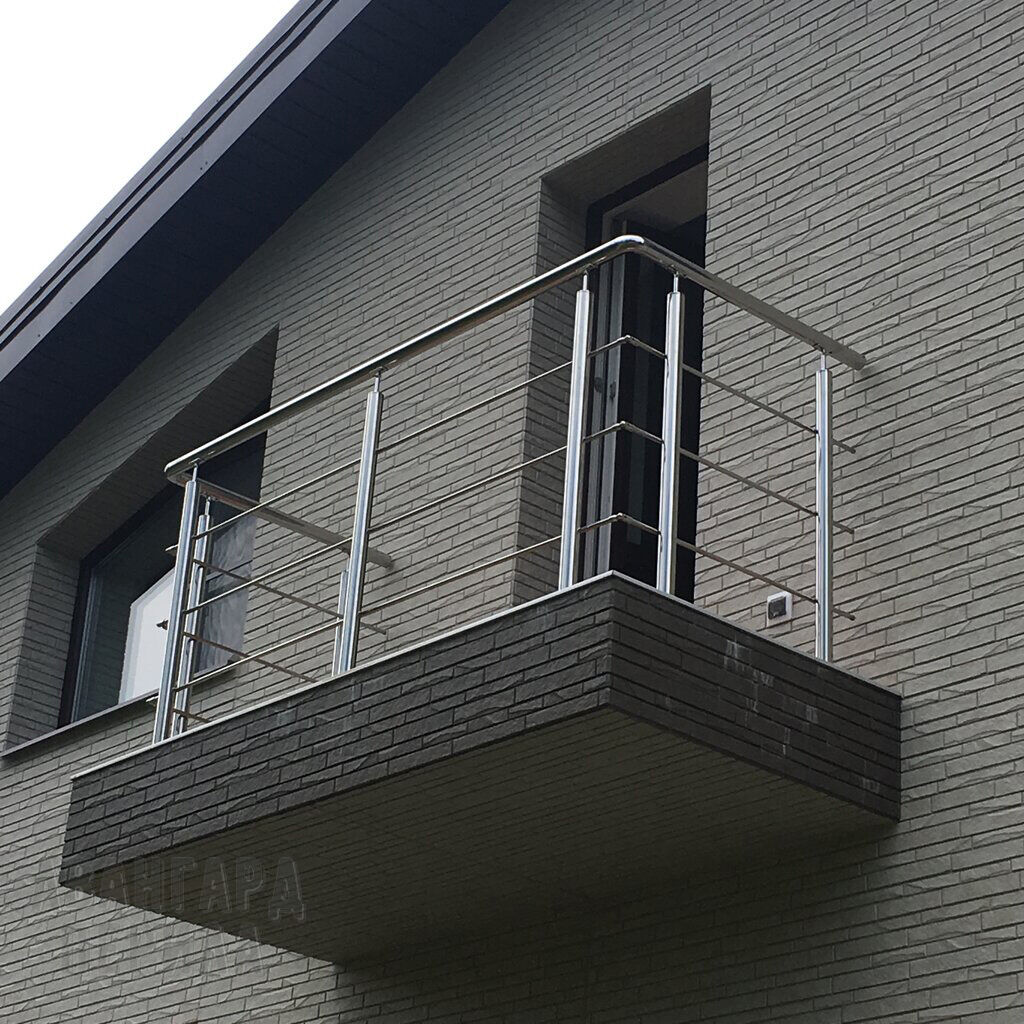 Ограждения из нержавеющей стали для балконов и лоджий по индивидуальным размерам