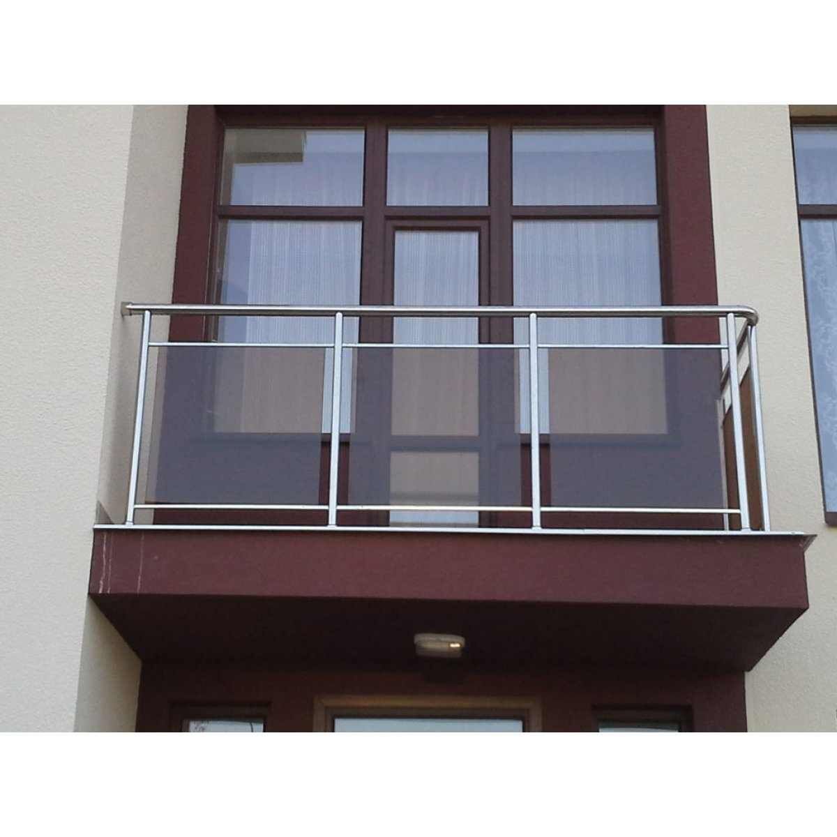 Ограждения из нержавеющей стали и стекла для балкона по индивидуальным размерам
