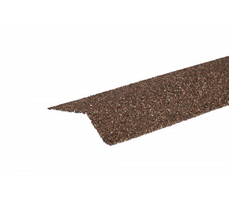 Планка карнизная с гранулятом, бронзовый, шт. (75*50*5 мм), длина 1,25 м