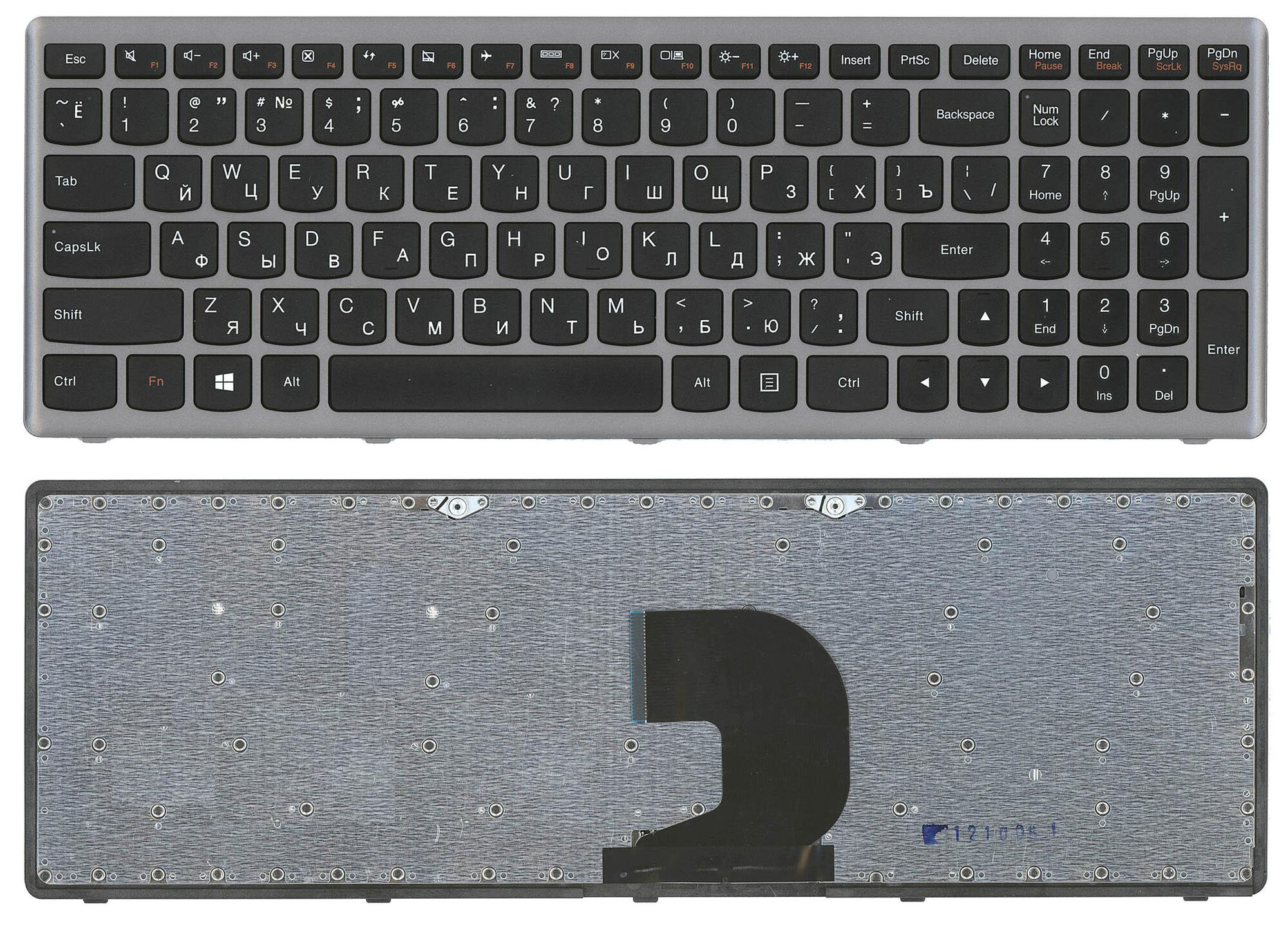 Клавиатура для ноутбука Lenovo Z500 P500 p/n: 25-206237, 25206237, PK130SY1F00, 9Z.N8RSC.40R
