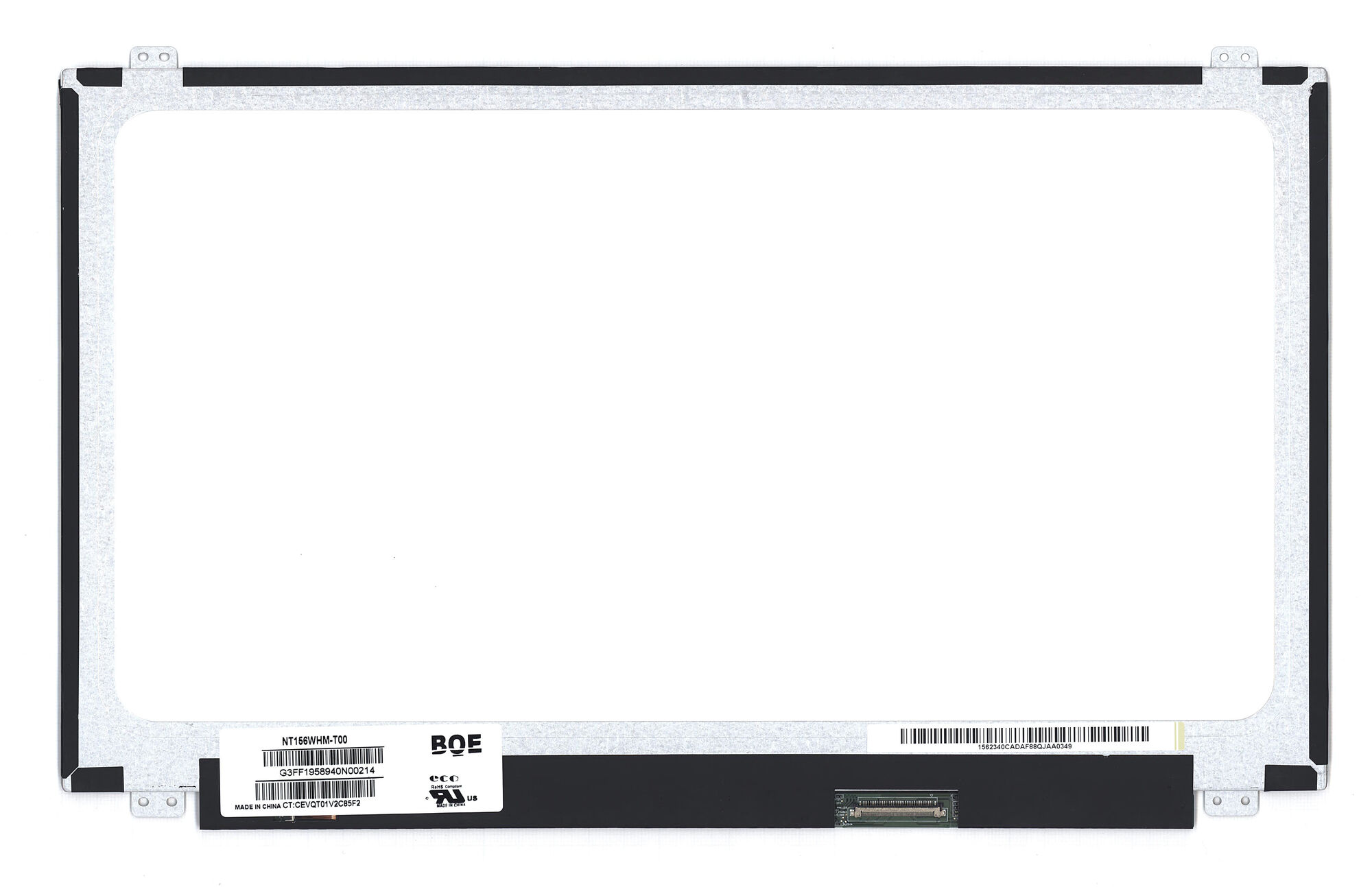 Матрица для ноутбука 15.6 1366x768 40pin eDp Slim TN NT156WHM-T00 Glossy 60Hz Touch