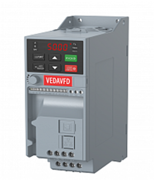 Преобразователь частоты VEDA VFD VF-51-PK75-0003-T4-E20-B-H Micro Drive, 380 В, 0,75 кВт, 3 А