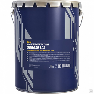 Смазка пластичная термостойкая GREASE LC2 бидон 18 кг синяя MANNOL 8116, шт 