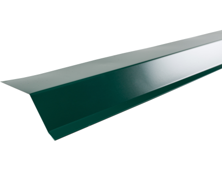 Планка карнизная RAL 6005 зеленая (75*50*5мм)