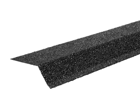 Планка карнизная с гранулятом, серый (75*50*5мм)