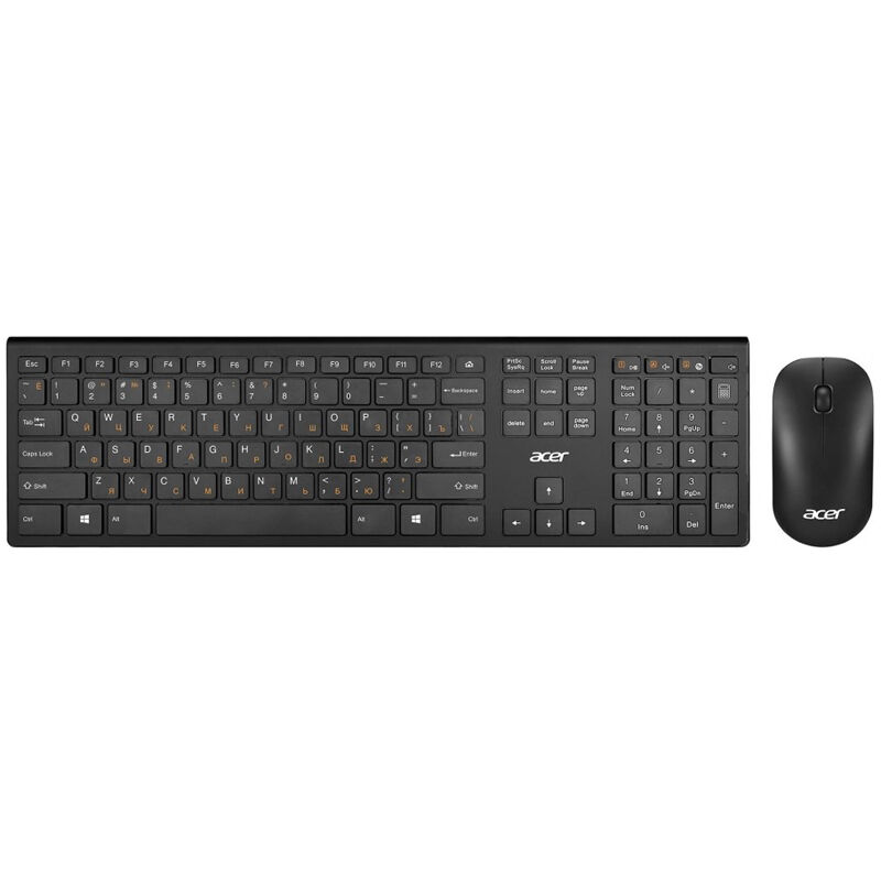 ZL.KBDEE.005, Комплект Клавиатура/мышь Acer OKR030 Беспроводной Чёрный