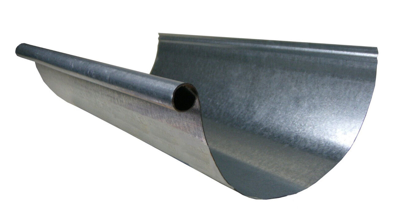 Желоб водосточный H = 86 мм, ширина: 125 мм, L = 2 м, с порошковым покрытием, полукруглый, производитель: Profil