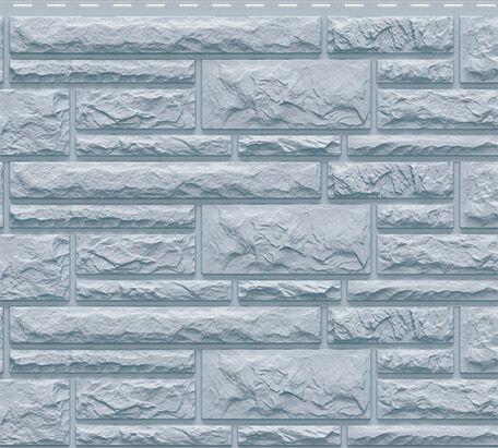 Фасадная панель "Доломит" (2,005х0,22м – 0,45м2) Серо-голубой