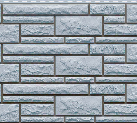 Фасадная панель "Доломит прокрашенный" (2,005х0,22м – 0,45м2) Серо-голубой