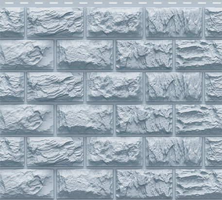 Фасадная панель "Альпийский" (2,005х0,22м – 0,45м2) Серо-голубой