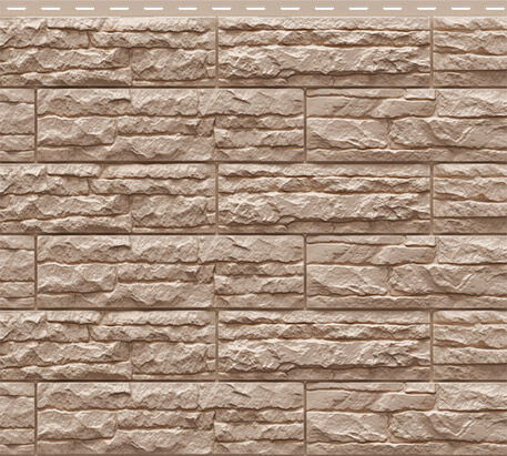 Фасадная панель "Скалистый риф ПРЕМИУМ" (2,005х0,22м – 0,45м2) Графит