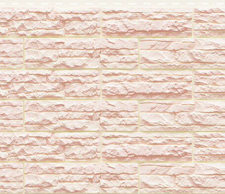 Фасадная панель "Скалистый риф ЛЮКС" (2,005х0,22м – 0,45м2) Жемчуг