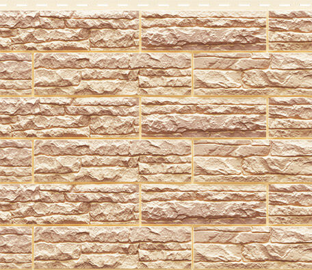 Фасадная панель "Скалистый риф ЛЮКС" (2,005х0,22м – 0,45м2) Янтарь