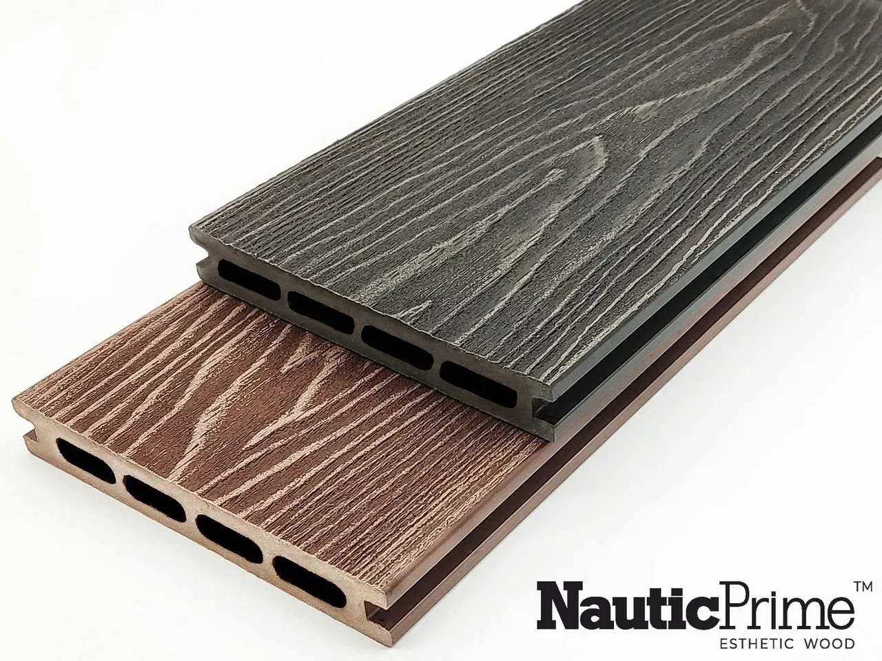 Террасная доска NauticPrime (Middle) Esthetic Wood шовная 150х24х4000 мм венге