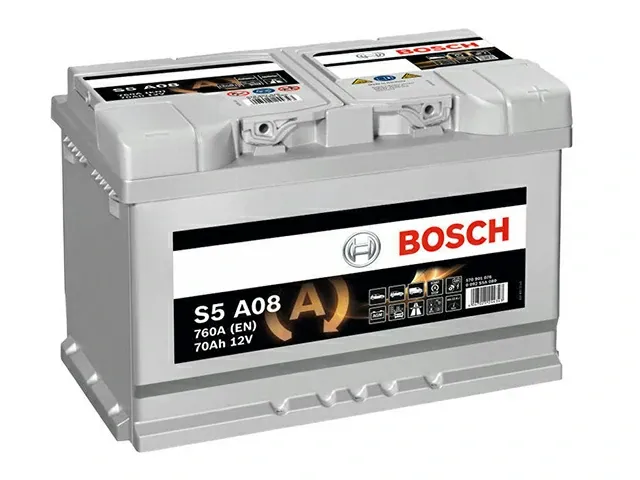 Аккумулятор Bosch S5 A08 (570 901 076) 70Ah AGM