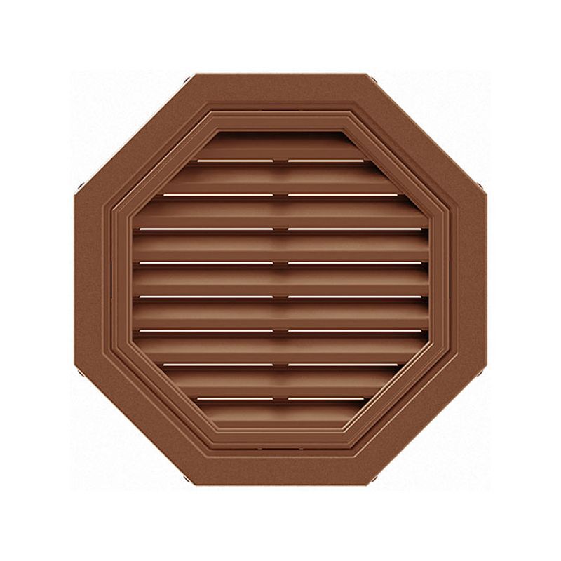 Вентиляционная решетка восьмиугольная 550мм Техоснастка, коричневый